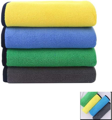 WINKCART Microfiber Vehicle Washing  Cloth(Pack Of 4, 600 GSM)
