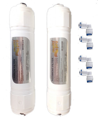 Aquawell Multipro Inline Carbon, Sediment Filter Set Suitable for all RO Water Purifiers Solid Filter Cartridge(0.05, Pack of 6)