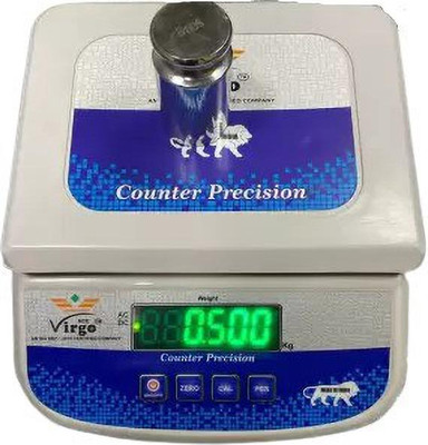 vincevirgo VIRGO- fifty8 30 kg double display weighing scale Weighing Scale(White, Multicolor)
