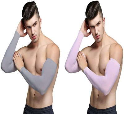 PENYAN Cotton Arm Sleeve For Men & Women(Free, Grey, Pink)