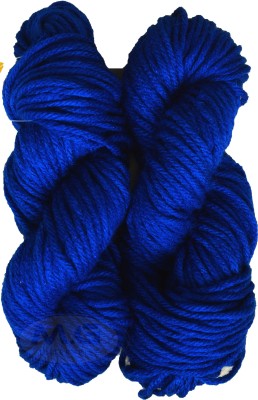 KNIT KING Vardhman Knitting Yarn Thick Chunky Wool, Royal 200 gm K_K ART- CAD