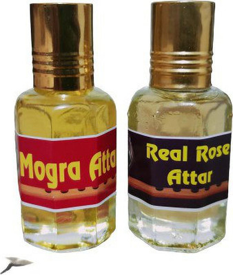 kah attar MOGRA & REAL ROSE ATTAR 12ML EACH Floral Attar(Mogra, Rose)