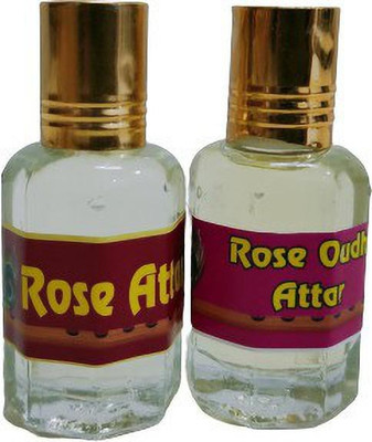 kah attar ROSE & ROSE OUDH ATTAR EACH 12ML Floral Attar(Rose, Oud (agarwood))