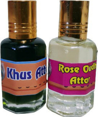 kah attar KHUS & ROSE OUDH ATTAR 12ML EACH Floral Attar(Natural)