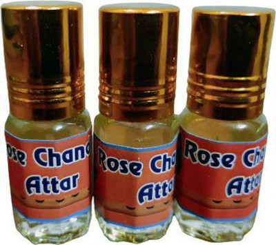 kah attar ROSE CHANDAN ATTAR (A PACK OF 3 BOTTLES @ 3ML EACH) Floral Attar(Rose)