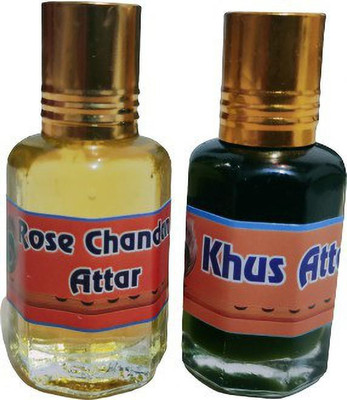 kah attar ROSE CHANDAN & KHUS ATTAR 12ML EACH Floral Attar(Natural, Rose)