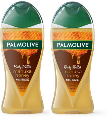 PALMOLIVE ManukaHoneyBody Wash Shower Gel 400ml (Pack of 2) (2 x 400 ml)