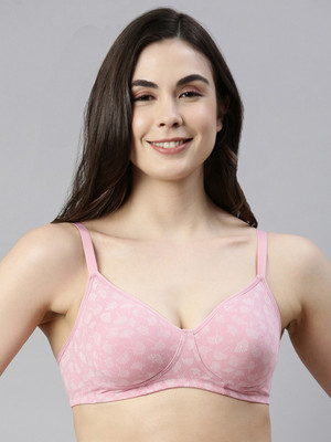 Enamor High Coverage, Wirefree A042 Side Support Shaper Fab-Cool Everyday Women Full Coverage Non Padded Bra(Purple)