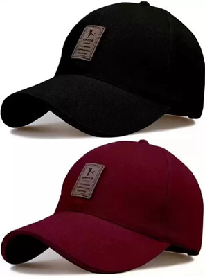 Proud Choice Solid Sports/Regular Cap Cap(Pack of 2)