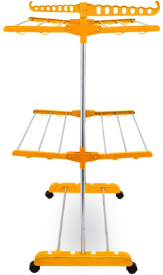 TNC Steel, Plastic Floor Cloth Dryer Stand T-CDS-O1SS-2T-20003(2 Tier)