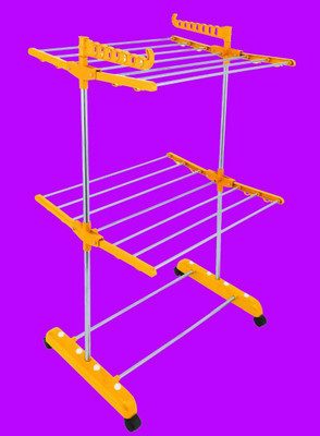 Sukot Steel, Plastic Floor Cloth Dryer Stand S-CDS-O1SS-2T-20009(2 Tier)