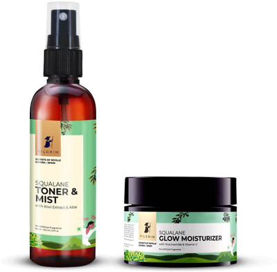 Pilgrim Must-Have Radiant Skin Combo with Niacinamide & Vitamin C, All Skin Type(2 Items in the set)