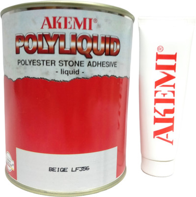 Akemi Polyester Stone Adhesive (Polyliquid Beige LF356) [1.5 KG] Crack Filler(1.5 kg)