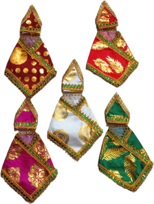 OM SAI GIFTS Sai Baba Statue Vastra/Poshak/Cloth Suitable For 4.5Inch(1No) Saibaba Statue Dress(Silk)