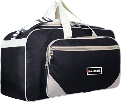 G GLINT (Expandable) Waterproof Polyester Lightweight 40 L Luggage Travel Duffle Bag (Black) Duffel Without Wheels