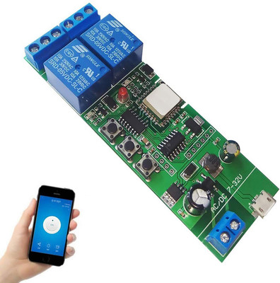 IDUINO WiFi Wireless Inching Relay Monentary/Self-locking Switch Module Electronic Components Electronic Hobby Kit