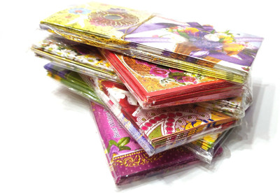 Teeshubh Favourite Shagun Envelopes/Card (Pack of 5) Envelopes(Pack of 50 Multicolor)