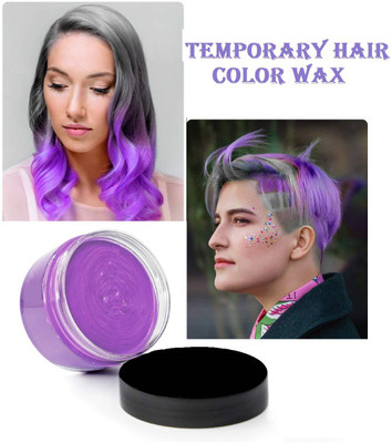 EVERERIN one day Temporary Hair Easy Hair Wax for hair look , Purple