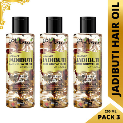 Phillauri New Advance Jadibuti Natural Herbs Hair Oil 200 ml (Pack of 3) Hair Oil (600 ml)