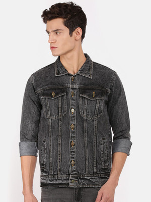 VOXATI Full Sleeve Solid Men Denim Jacket