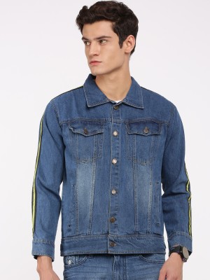 VOXATI Full Sleeve Solid Men Denim Jacket