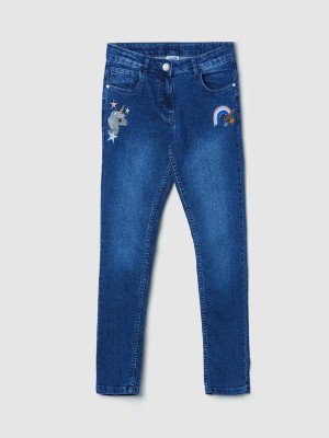 MAX Slim Girls Dark Blue Jeans