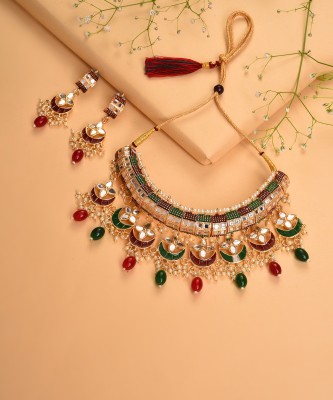 SOHI Alloy Gold-plated Multicolor Jewellery Set(Pack of 1)