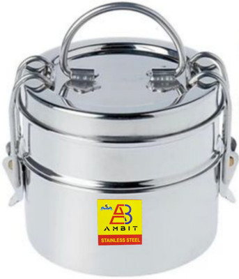 Ambit Carrier Lunch Box Two Compartment with Locking Clip for Office Home School 2 Containers Lunch Box(800 ml)