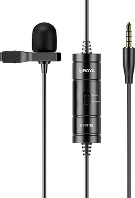 BOYA BY-M1S Professional Universal Plug and Play Lavalier for Cameras and Mobile Microphone