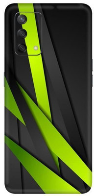 Enlinea Oppo F19 Mobile Skin(Black, Green)