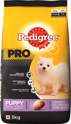 PEDIGREE PRO Expert Nutrition for Adult Small Breed (9 months onwards) 3 kg Dry Young Dog Food