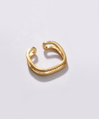 SOHI Alloy Gold Plated Ring