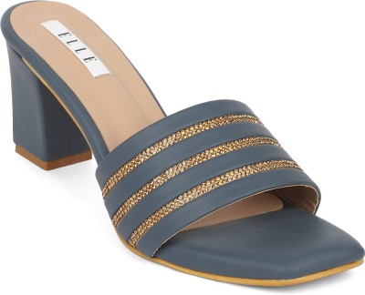 Elle Women Heels(Navy , 8)