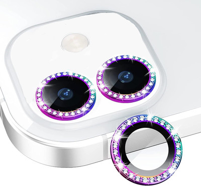 Casesily Camera Lens Protector for Apple iPhone 11 Diamond Lens Ring Protector Scratch Resistant(Pack of 2)