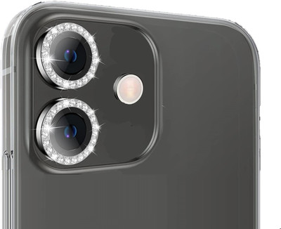 Mobilive Camera Lens Protector for Apple iPhone 12 Mini Diamond Metal Camera Lens Ring Protector(Pack of 2)