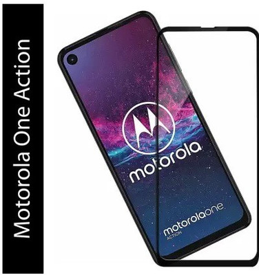 AB PRIME Edge To Edge Tempered Glass for Motorola One Action(Pack of 1)