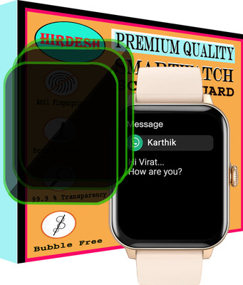 hirdesh Screen Guard for Fire-Boltt Ninja Calling(Pack of 3)