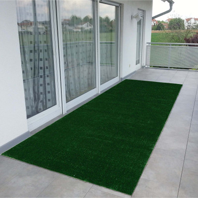 A CUBE LUXURY SOLUTIONS Artificial Grass, PP (Polypropylene) Floor Mat(Green, Large)