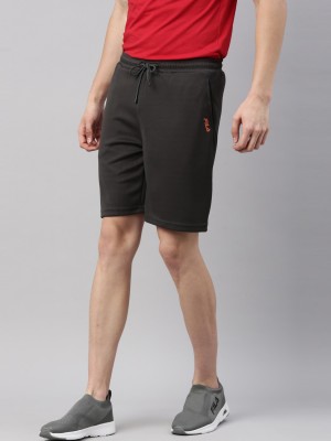 FILA Solid Men Grey Sports Shorts