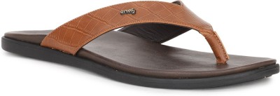 one8 Men Slippers(Tan , 6)