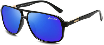 Grey Jack Rectangular Sunglasses(For Men & Women, Blue)