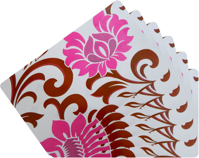 LooMantha Rectangular Pack of 6 Table Placemat(Multicolor, PVC (Polyvinyl Chloride))