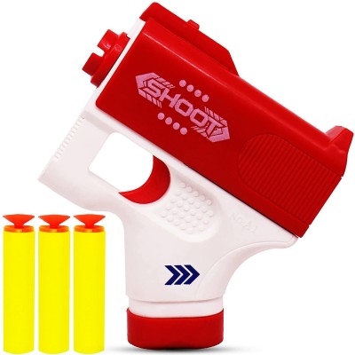 Anshienterprises Air Blaster Gun With 3 Soft Foam Bullets Toy Guns for Gift to Kids Guns & Darts Water Gun(White, Red)