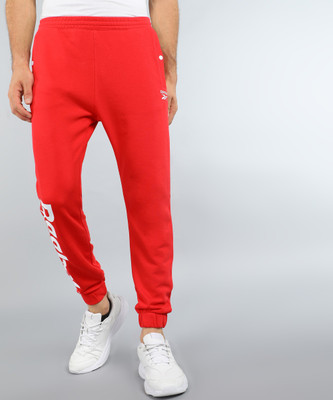 REEBOK CLASSICS Printed Men Red Track Pants