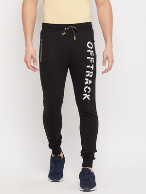 DUKE Solid Men Black Track Pants