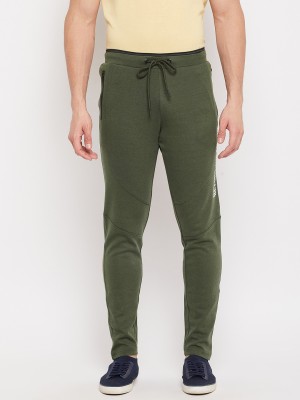 DUKE Solid Men Green Track Pants