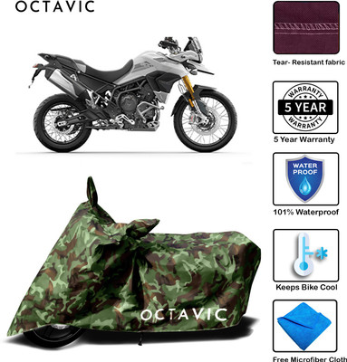 octavic Waterproof Two Wheeler Cover for Triumph(Trigger, Green)