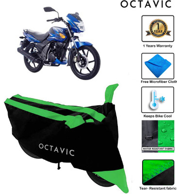 octavic Waterproof Two Wheeler Cover for TVS(Flame SR125, Green)