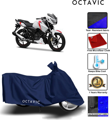 AUTOCAD Waterproof Two Wheeler Cover for TVS(Apache RTR 160, Blue)