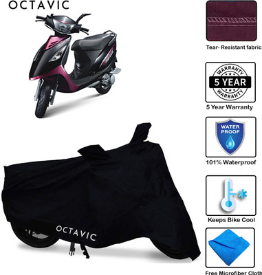AUTOCAD Waterproof Two Wheeler Cover for TVS(Scooty Streak, Black)